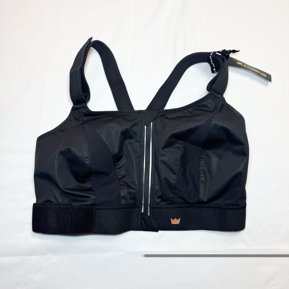 NEW SHEFIT Women's Ultimate Sports Bra High Impact Black Size 4Luxe NWT